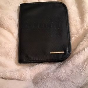 Marcy McKenna Black Faux Leather Two-in-One Home & Away Jewelry Portfolio